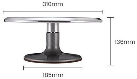 12 Inch Aluminium Professionele Revolving Aardewerk Wiel Draaitafel, Cake Stand, Zware Vrij Glad Rotatie Spinner