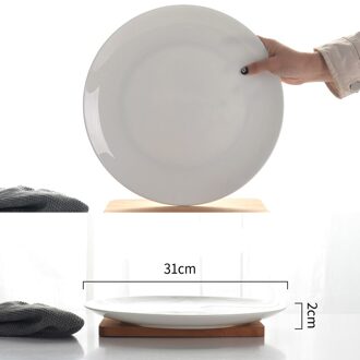 12 Inch, Fijne Bone China Dienblad, Keramische Lader Platen, Buffet-Gerechten Servies, chinese Porseleinen Borden, Bbq Servies