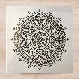 12 Inch Grote Geometrie Mandala Ronde Diy Gelaagdheid Stencils Schilderij Plakboek Kleuring Embossing Album Decoratieve Template
