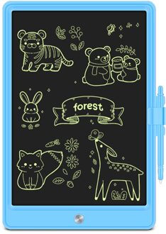 12 Inch Lcd Schrijfblad Elektronische Digitale Elektronische Graphics Tekentafel Ultradunne Tekening Tablet Met Pen blauw