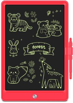 12 Inch Lcd Schrijfblad Elektronische Digitale Elektronische Graphics Tekentafel Ultradunne Tekening Tablet Met Pen rood