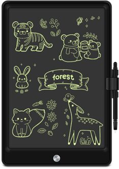 12 Inch Lcd Schrijfblad Elektronische Digitale Elektronische Graphics Tekentafel Ultradunne Tekening Tablet Met Pen zwart