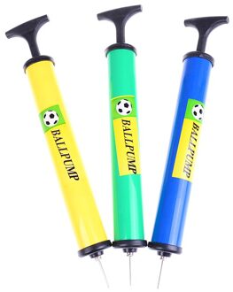 12 inch Plastic Staal Handvat Basketbal Voetbal Luchtpomp Inflator Standaard Maat Naald Geschikt Voor Verschillende Soorten Ballen