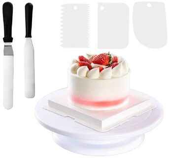 12 Inch Roterende Cake Decorating Tafel Set 6Pcs Diy Bakken Tools Cake Draaitafel