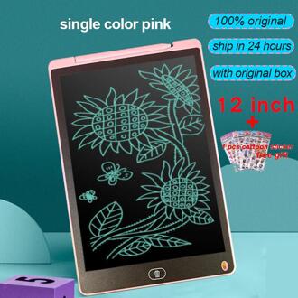 12 Inch Smart Schrijfbord Tekening Tablet Lcd-scherm Schrijven Tablet Digitale Grafische Tablets Elektronische Handschrift Pad Met Pen single kleur roze