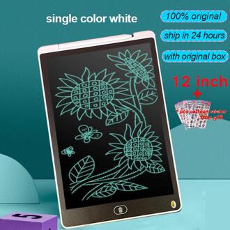 12 Inch Smart Schrijfbord Tekening Tablet Lcd-scherm Schrijven Tablet Digitale Grafische Tablets Elektronische Handschrift Pad Met Pen single kleur wit