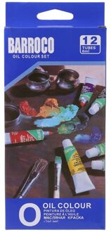 12 Kleuren Acrylverf Tekening Pigment Olieverfschilderij 6Ml Buis Met Borstel Set Kunstenaar Benodigdheden Acryl Verf