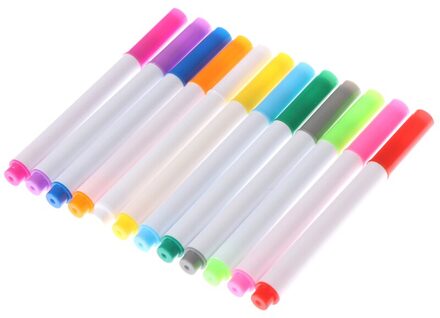 12 Kleuren Liquid Chalk Pennen Voor Muursticker Kinderkamer Schoolbord Uitwisbare Non-Stof Krijt Verwijderbare Marker Pen Briefpapier