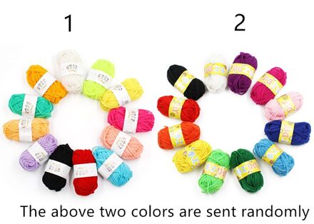 12 Kleuren/Set 4Strand Gehaakte Garen Gekleurde Wol Kinderen Handgemaakte Garen Bal Diy Breien Sticker Schilderen Pop Levert 120G