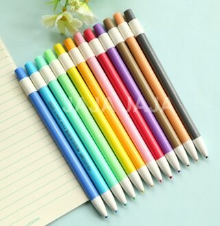 12 kleuren/set Kleurrijke marker tekening pen Mode stijl briefpapier potloden Meisje favor Office zakka shcool supplies (tt-1182)