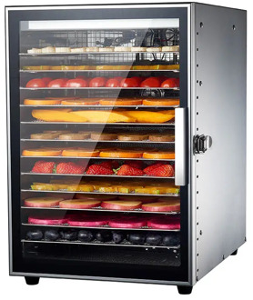 12-layer Food Dehydration Dryer Fruit Dryer Commercial Stainless Steel Food Dryer Dried Vegetables and Pet Snacks
