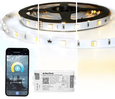 12 meter complete set dual white led strip met zigbee controller