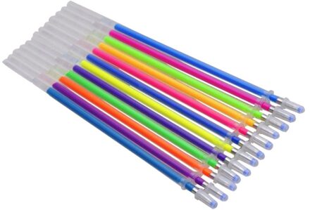12 Multicolour Balpen Gel Pen Markeerstift Refill Kleurrijke Shining Pennen Voor School Chancellory Gel Pen Set Kantoor School Pen D