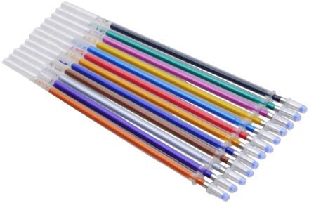 12 Multicolour Balpen Gel Pen Markeerstift Refill Kleurrijke Shining Pennen Voor School Chancellory Gel Pen Set Kantoor School Pen