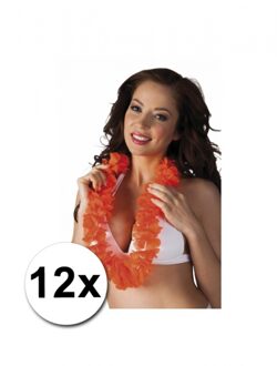 12 oranje Hawaii slingers