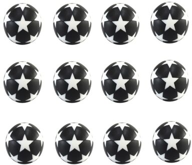 12 Pack Van Voetbal Stijl Foosballs, Zwart & Wit Geweven Klassieke Tafelblad Voetbal Game Ballen