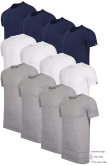 12-pack voordeelpakket t-shirts Veelkleurig - XXL