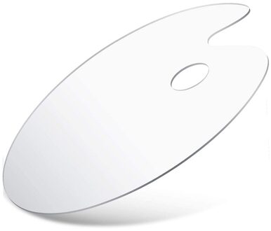 12 Packs Clear Acryl Verf Palet Art Palet Verf Lade 9.4X6 Inch Voor Olie Aquarel Diy Schilderen