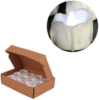 12 Packs Led Kaars Witte Kaars Licht Creatieve Lamp Batterij Aangedreven Home Birthday Party Bruiloft Decoratie Verlichting