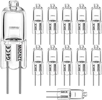 12 Pcs Halogeen Lampen 20W Warm Wit Licht Duidelijk Capsule Signaal Verlichting Voor Keuken Ontbijt Gebied Woonkamers slaapkamers