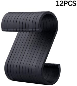 12 Pcs Ruimte Aluminuml Praktische Haken S Vorm Keuken Reling S Hanger Haak Sluiting Holder Haken Voor Opknoping Kleding Handtas haak