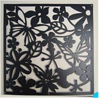 12 Pcs Scheidingswand Kamer Scheidingswand Scheidingswanden Partities Muurstickers Scheidingswanden Scheidingswanden Kamerscherm zwart bloem