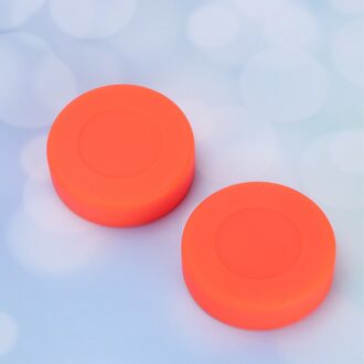 12 Pcs Verstelbare Hardheid Rubber Ijshockey Pucks Matte Hockey Ballen Sport Benodigdheden Voor Roller Straat Hockey (Oranje)