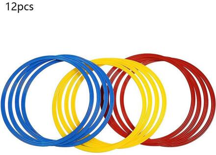 12 Pcs Voetbal Training Ring Multi Color Voetbal Sport Agility Training Voetbal Speed Ringen Apparatuur Training Worko Y5P8