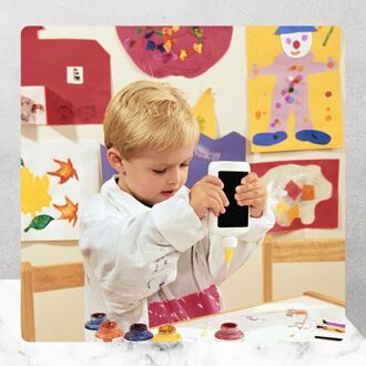 12 Pcs Wasbare Graffiti Vinger Schilderen Verven Voor Jongens Meisjes Kids School Supply W91A