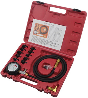 12 piece Engine Oil Pressure Test Kit Tester Car Garage Tool Low Oil Warning Devices