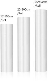 12 + 15 + 20 + 25 + 30Cm * 500Cm Dikker Keuken Vacuumsealing Zakken Herbruikbare Rolls vers Houden Voedsel Saver Koelkast Opbergtas 08