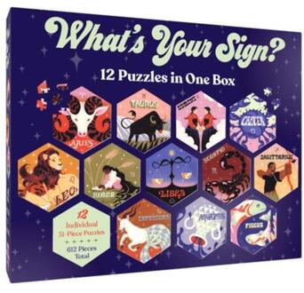 12 Puzzles In One Box: What's Your Sign? -  Chronicle Books (ISBN: 9781797216478)