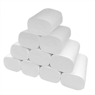 12 Roll Sterke Zachte 4-Ply Toiletpapier Bad Weefsel Bulk Roll Huidvriendelijke ADW889