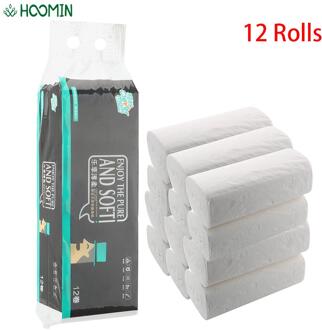 12 Rolls/Lot 4 Lagen Toiletpapier Coreless Servet Comfortabele Toilet Roll Paper Thuis Bad Keuken Tissue Toiletpapier
