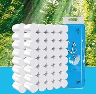 12 Rolls/Lot Snelle Winkelen Toilet Roll Paper 4 Lagen Thuis Bad Toilet Roll Paper Primaire Houtpulp Wc papier Tissue Roll