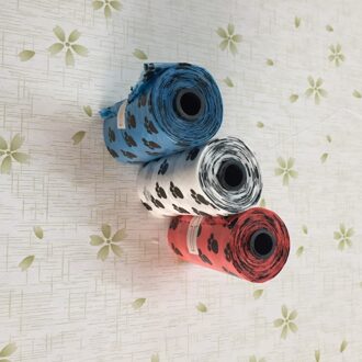 12 Rolls totaal 180 stks Honden Katten Kak Zak Biologisch Afbreekbaar Vuilnis Hond Afvalzakken voor Hond Kat Schoon Up Refill Vuilnis tas Blauw