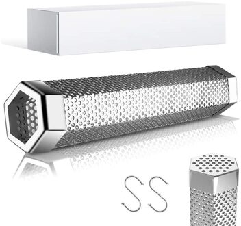 12 "Rvs Roker Doos Bbq Hout Chip Rook Doos Houtskool Gas Grill