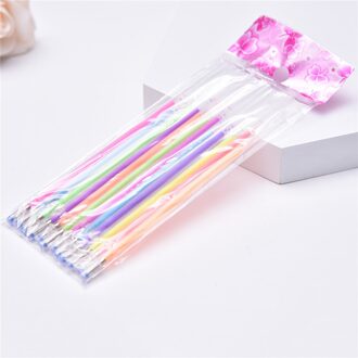 12/Set 0.8Mm Kleur Gel Pen Refill Flash Metalen Aquarel Pen Vervanging Handtekening Pen Briefpapier School Office Schrijven levert watercolor