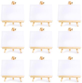 12 Set Kunstenaars Mini Canvas Set Schilderen Craft Diy Tekening Kleine Schildersezel