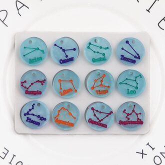 12 sterrenbeelden Fondant siliconen mal Cakevorm Candy Cookie Bakken Taart Decoratie Gereedschappen