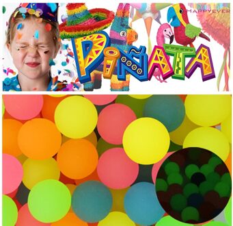 12 STKS 32mm Lichtgevende Maanlicht Hoge Bounce Bal Glow in The Dark Noctilucent Pinata Vulstoffen Kids Party Favor Goodie tas