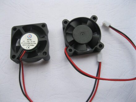 12 stks Borstelloze DC Cooling Fan 5 Blade 3010 s 12 v 30x30x10mm