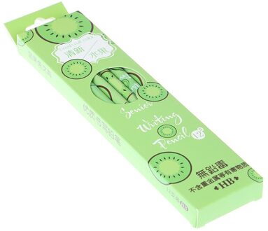 12 Stks/doos Vruchten Patroon Hout Potlood School Office Supply Student Briefpapier groen