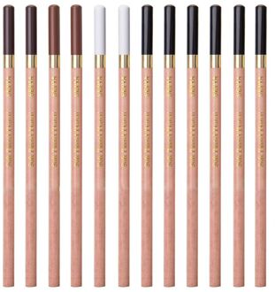 12 Stks/doos Zachte Pastel Hout Potlood Krijt Houtskool Potloden Voor Schetsen Tekening K3KB