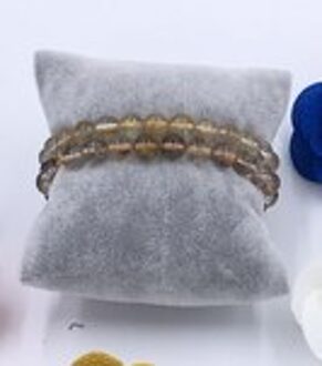 12 stks Kleine Linnen Armband Horloge Kussen Sieraden Displays 8 cm * 8 cm grijs