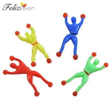 12 stks Kleverige Muur Klimmen Klimmer Mannen Kids Party Gunsten Supplies Pinata Vulstoffen Behandelt Zak Goody Bag Novel