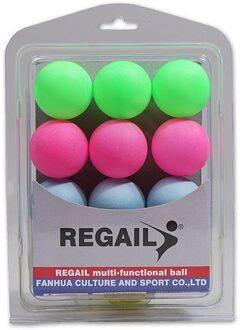 12 Stks/pak Gekleurde Ping Pong Ballen 40Mm Entertainment Pingpong Tafeltennis Ballen Gemengde Kleuren Voor Game En Activiteit Mix kleur