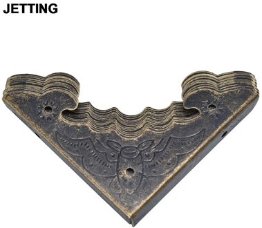 12 stks/partij Brons Decoratieve Antieke Messing Sieraden Wijn Geschenkdoos Houten Hoek Protector Guard Op Voorraad