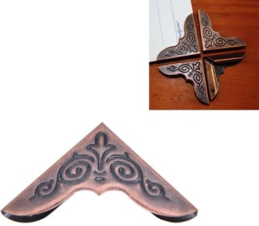 12 Stks/partij Hoek Bescherming Albums 'S Mappen Antieke Bronzen Metal Book Scrapbooking Notebook Corner Protectors