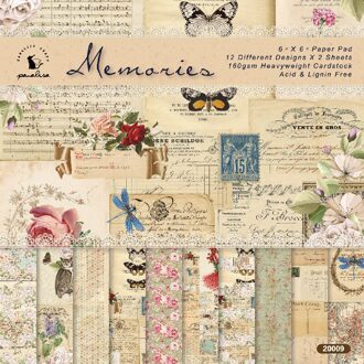 12 Stks/partij Retro Een Retro Materiaal Papers Diy Scrapbooking Album Dagboek Decoratieve Papier Scrapbooking Papier